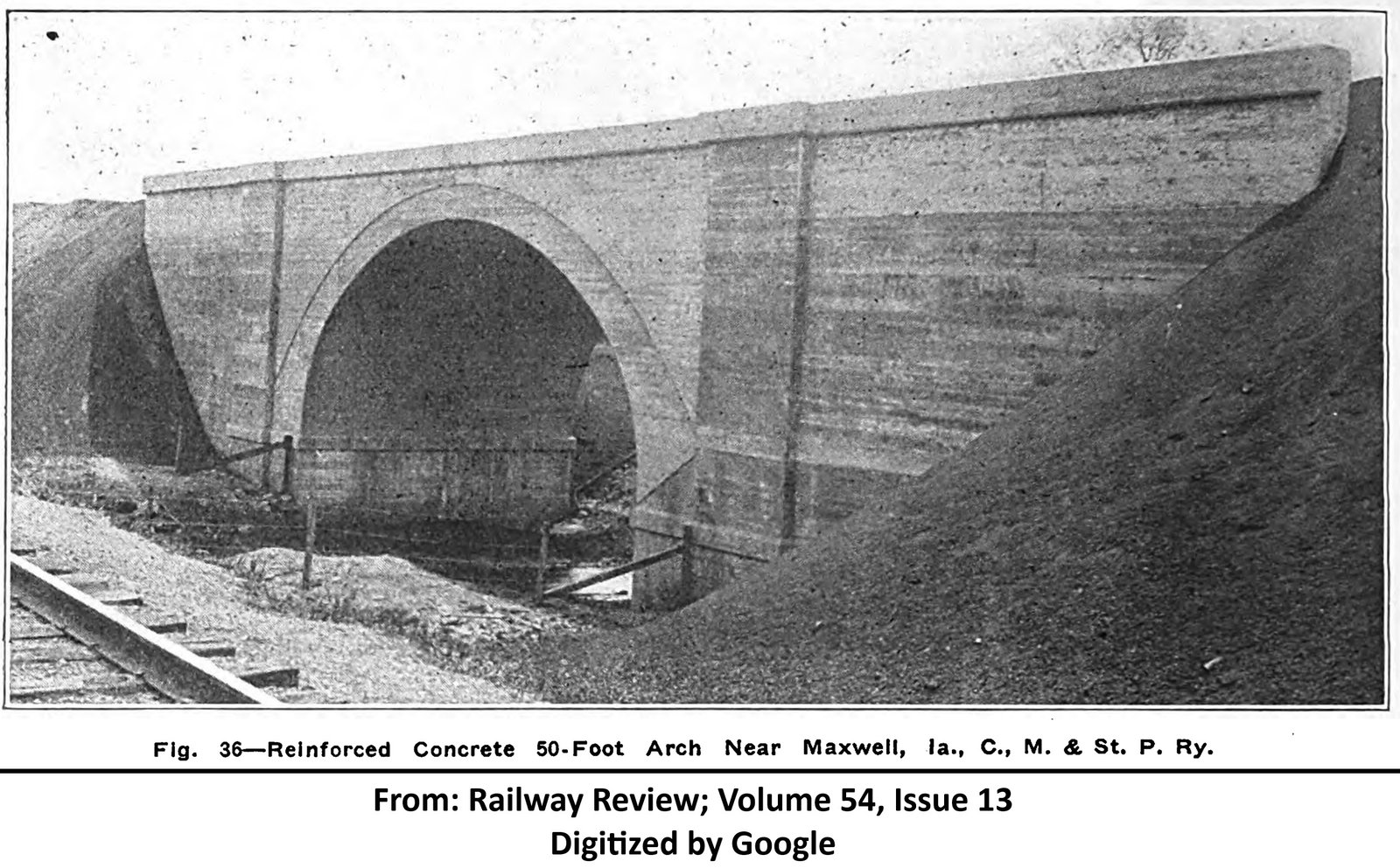 Overview of bridge after construction